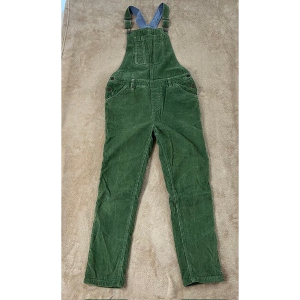 Vintage Fat Face Green Corduroy Overalls Size 4 Womens.